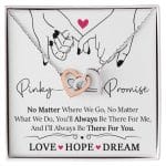 Pinky Promise To You Always Interlocking Hearts Necklace