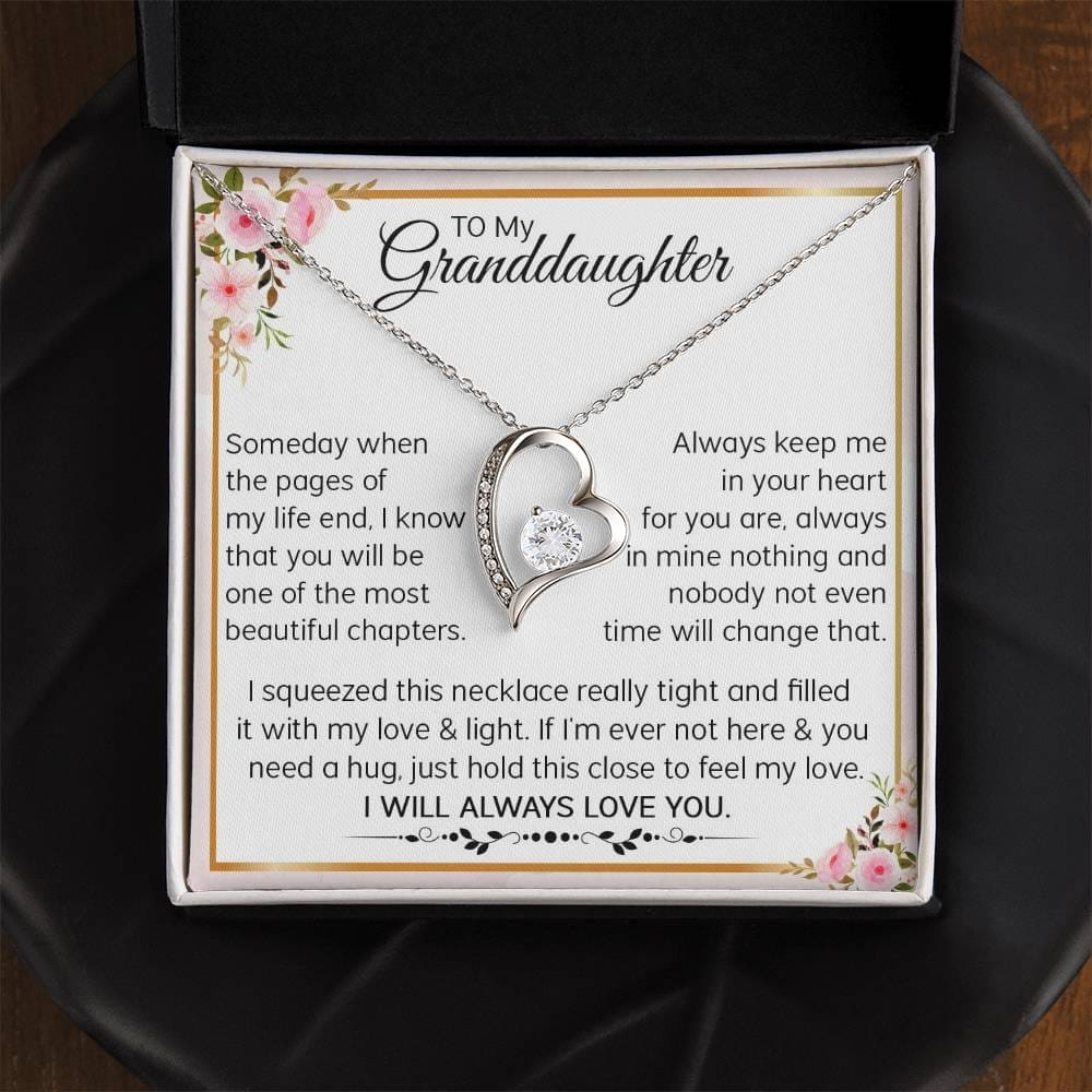 To My Granddaughter Forever Love Necklace | Gift For Granddaughter | I Will Always Love You