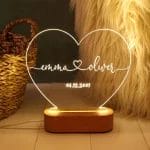 Engraved Heart Nightlight